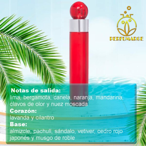 360 Red For Men Perry Ellis 100 ML - Image 4